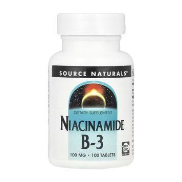 Ніацинамід B-3 Source Naturals Niacinamide B-3 100 mg - 100 таблеток 2023-10-6139 фото