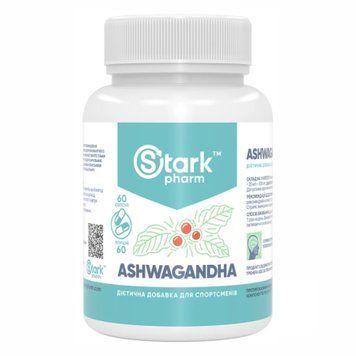 Ашваганда Stark Pharm Ashwagandha 500mg - 60 caps 2022-10-0514 фото