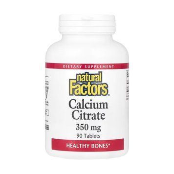 Цитрат кальцію Natural Factors Calcium Citrate 350mg - 90 таблеток 2023-10-5742 фото
