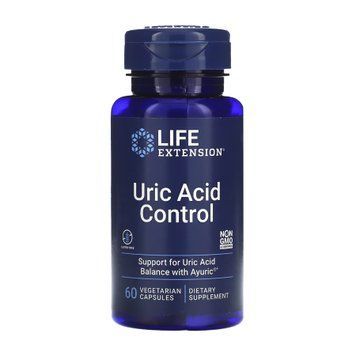 Комплекс для контролю сечової кислоти Life Extension Uric Acid Control - 60 рослинних капсул 2022-10-1927 фото