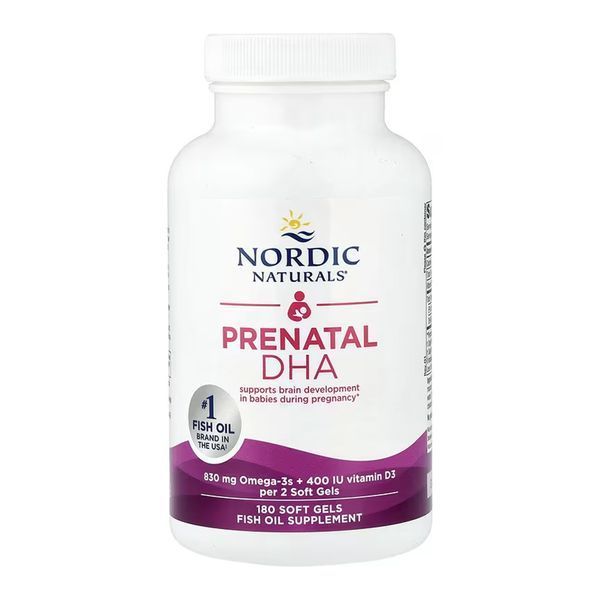 Омега-3 для вагітних Nordic Naturals Prenatal DHA - 180 м'яких капсул 2023-10-5967 фото