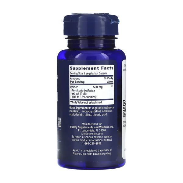 Комплекс для контролю сечової кислоти Life Extension Uric Acid Control - 60 рослинних капсул 2022-10-1927 фото