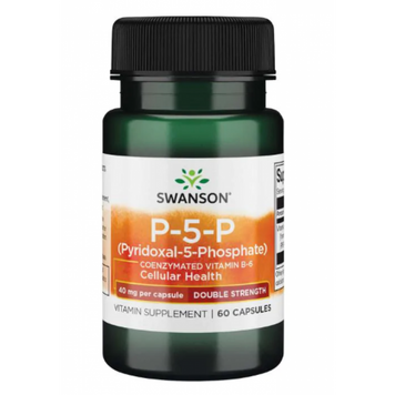 Піридоксаль-5-фосфат Swanson P-5-P 40mg - 60 капсул 100-37-6227411-20 фото