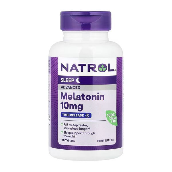 Мелатонін для покращення сну NATROL Advanced Sleep Melatonin 10mg - 100 tabletok 2023-10-6221 фото