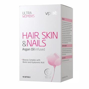 Комплекс для жінок волосся, шкіра та нігті VPLab Ultra Women's Hair, Skin & Nails - 90 м'яких капсул 2022-10-0495 фото