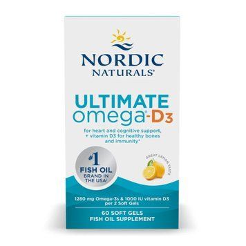 Омега-3D з вітаміном D3 Nordic Naturals Ultimate Omega-D3 - 120 м'яких капсул 2023-10-5970 фото