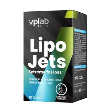 Жироспалювач VPLab Lipo Jets - 100 капсул 2023-10-3038 фото