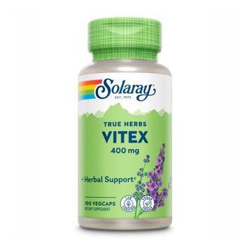 Екстракт ягід вітексу Solaray Vitex Berry Extract 400mg - 100 рослинних капсул 2022-10-1019 фото