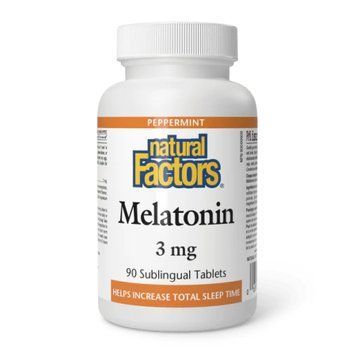Мелатонін Natural Factors Melatonin 3mg - 90 таблеток 2023-10-5749 фото