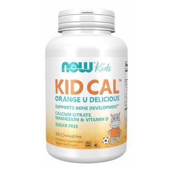 Дитячий жувальний кальцій Now Foods Kid-Cal Chewable Calcium - 100 льодяників 2022-10-2579 фото