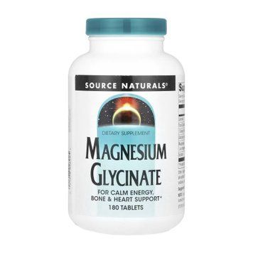 Гліцинат магнію Source Naturals Magnesium Glycinate - 180 таблеток 2023-10-4634 фото