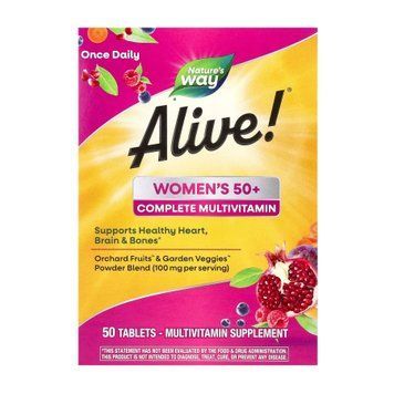Комплексні мультивітаміни для жінок 50+ Nature's Way Women's 50+ Complete Multivitamin - 50 таблеток 2022-10-1717 фото