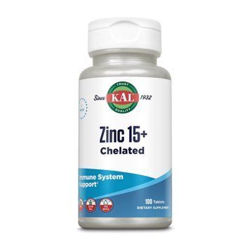 Хелатний цинк Цинку 15+ KAL Zinc 15+ Chelated - 100 таблеток 2023-10-4419 фото