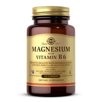 Магній з вітаміном B6 Solgar Magnesium with Vitamin B6 - 100 таблеток 2023-10-4128 фото