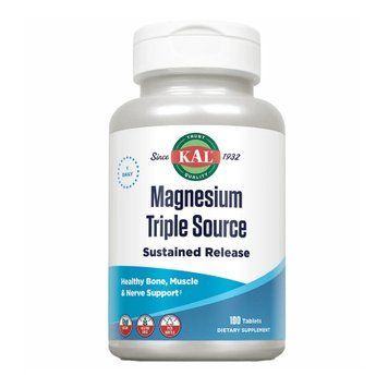 Магній KAL Magnesium Sustained Release Triple Source 500mg - 100 tabs 2022-10-0999 фото
