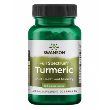 Куркумін / Куркума Swanson Turmeric 720 мг, 30 капсул 100-17-5069819-20 фото