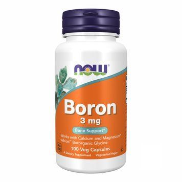 Бор Now Foods Boron 3mg - 100 рослинних капсул 2022-10-0033 фото