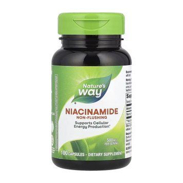 Ніацинамід Nature's Way Niacinamide 500 mg - 100 капсул 2023-10-6391 фото