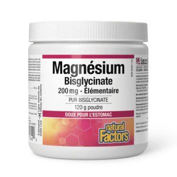 Бісгліцинат магнію у порошку чистий Natural Factors Magnesium Bisglycinate 200mg - 120g Pure 2023-10-3821 фото