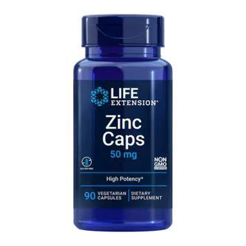 Цинк у рослинних капсулах Life Extension Zinc Caps 50mg - 90 рослинних капсул 2023-10-2656 фото