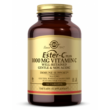 Естер-С Плюс Вітамін C Solgar Ester-C Plus Veg 1000mg - 90 капсул 100-99-8195113-20 фото
