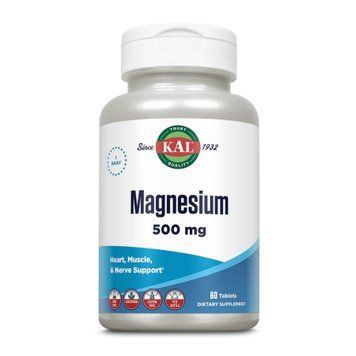 Магній KAL Magnesium One Daily 500mg - 60 tabs 2023-10-3156 фото