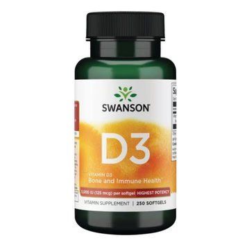 Вітамін D3 високої ефективності Swanson Vitamin D3 Highest Potency 5,000 IU (125 mcg) - 90 капсул 100-94-7468031-20 фото