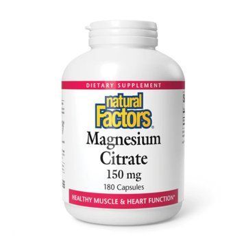 Цитрат магнію Natural Factors Magnesium Citrate 150mg - 180 капсул 2023-10-3824 фото