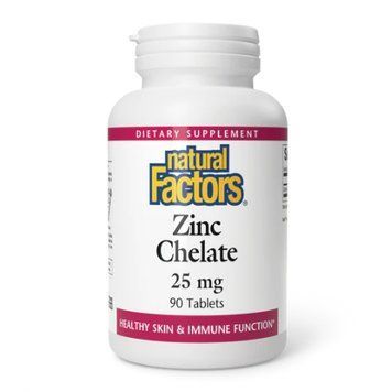 Хелат цинку Natural Factors Zinc Chelate 25mg - 90 таблеток 2023-10-3827 фото
