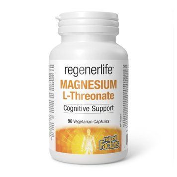 Магній Natural Factors Magnesium L-Threonate 667mg - 90 vcaps 2023-10-5920 фото