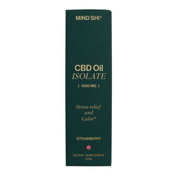 Олія CBD ізолят Mind Shi CBD Oil Isolate 1000 mg Strawberry - 10 мл (Полуниця) 2023-10-3799 фото