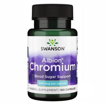 Хелатний хром Swanson Chelated Chromium 200mcg - 180 капсул 100-59-2718361-20 фото