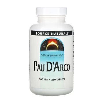 Пау Д'Арко Source Naturals Pau D'Arco 500mg - 250 таблеток 2023-10-5283 фото
