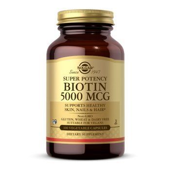 Біотин Solgar Biotin 5000mcg - 100 рослинних капсул 2022-10-1984 фото