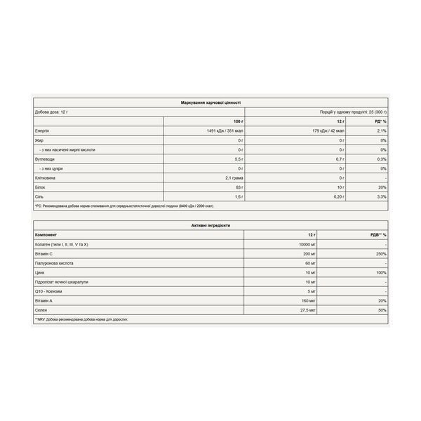 Колагеновий комплекс Зелене Яблуко Pure Gold CollaGold - 300 г 2023-10-7310 фото