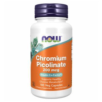 Піколінат хрому Now Foods Chromium Picolinate 200mcg - 100 капсул 100-68-9961972-20 фото