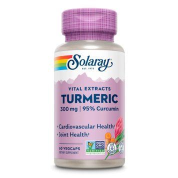 Екстракт кореня куркуми Solaray Turmeric Root Extract 300mg - 60 рослинних капсул 2022-10-1784 фото