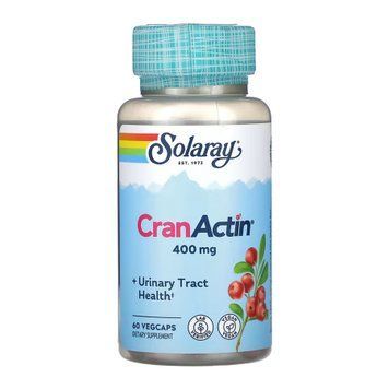 Екстракт журавлини CranActin Solaray CranActin Cranberry Extract 400mg - 60 рослинних капсул 2023-10-6954 фото