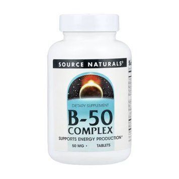 Комплекс вітамінів B-50 Source Naturals Vitamin B-50 Complex 50mg - 50 таблеток 2023-10-5553 фото