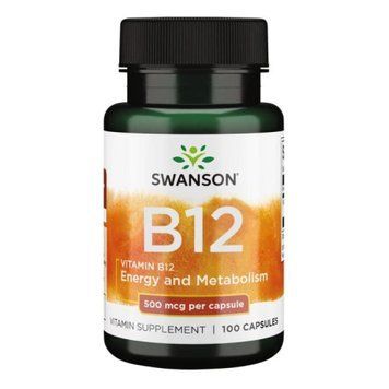 Вітамін B12 Swanson Vitamin B12 500 mcg - 100 капсул 100-48-9928787-20 фото