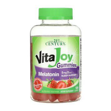 Мелатонін у желейках 21st Century VitaJoy Melatonin 5 mg - 120 желейок 2023-10-7060 фото