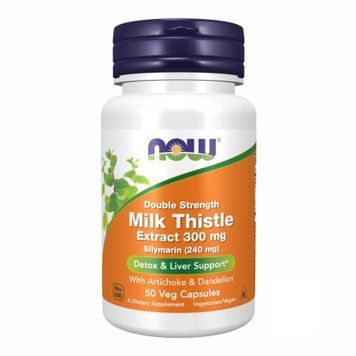 Екстракт силімарину розторопші Now Foods Silymarin Milk Thistle Extract 300 mg - 50 капсул 100-53-8506763-20 фото