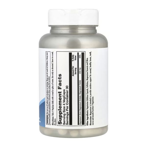 Магній KAL Magnesium Orotate 200mg - 120 vcaps 2023-10-7004 фото