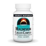 Хелатний комплекс магнію Source Naturals Magnesium Chelate Complex 100mg - 100 таблеток 2023-10-2680 фото