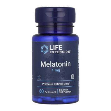 Мелатонін Life Extension Melatonin 1 mg - 60 капсул 2024-11-0666 фото