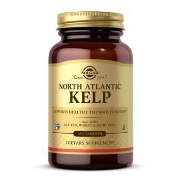 Бурі водорості кельп Solgar Kelp 200mcg North Atlantic - 250 таблеток 2023-10-4125 фото