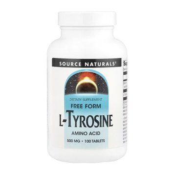 Л-Тирозин Source Naturals L-Tyrosine 500mg - 100 таблеток 2023-10-5282 фото