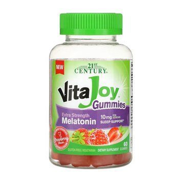 Мелатонін у желейках 21st Century VitaJoy Melatonin 10 mg - 60 желейок 2023-10-7061 фото