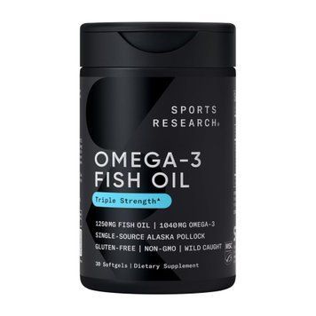 Омега-3 з аляскинського минтаю Sports Research Omega-3 Fish Oil Alaska Pollock 1250mg - 30 м'яких капсул 2023-10-3443 фото