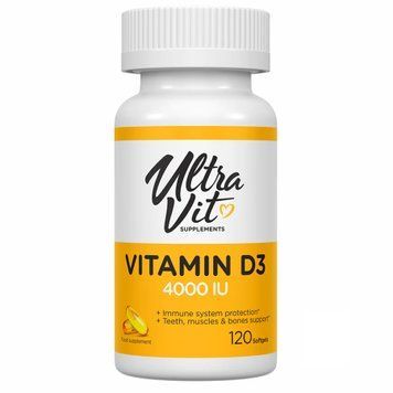 Вітамін D3 VPLab Vitamin D3 4000IU - 120 м'яких капсул 2022-10-0307 фото
